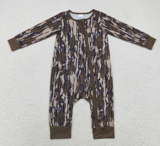 Boy Camo Long Sleeve Romper