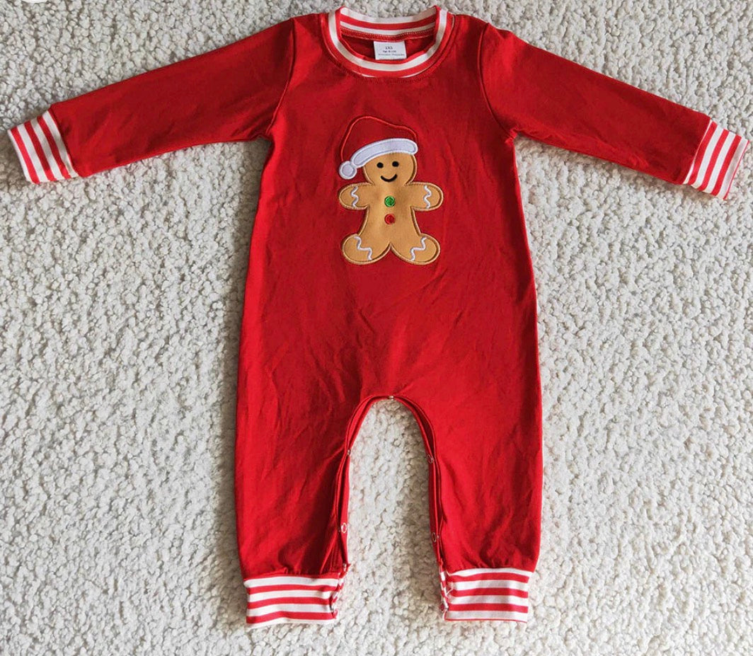 Boys Gingerbread Romper