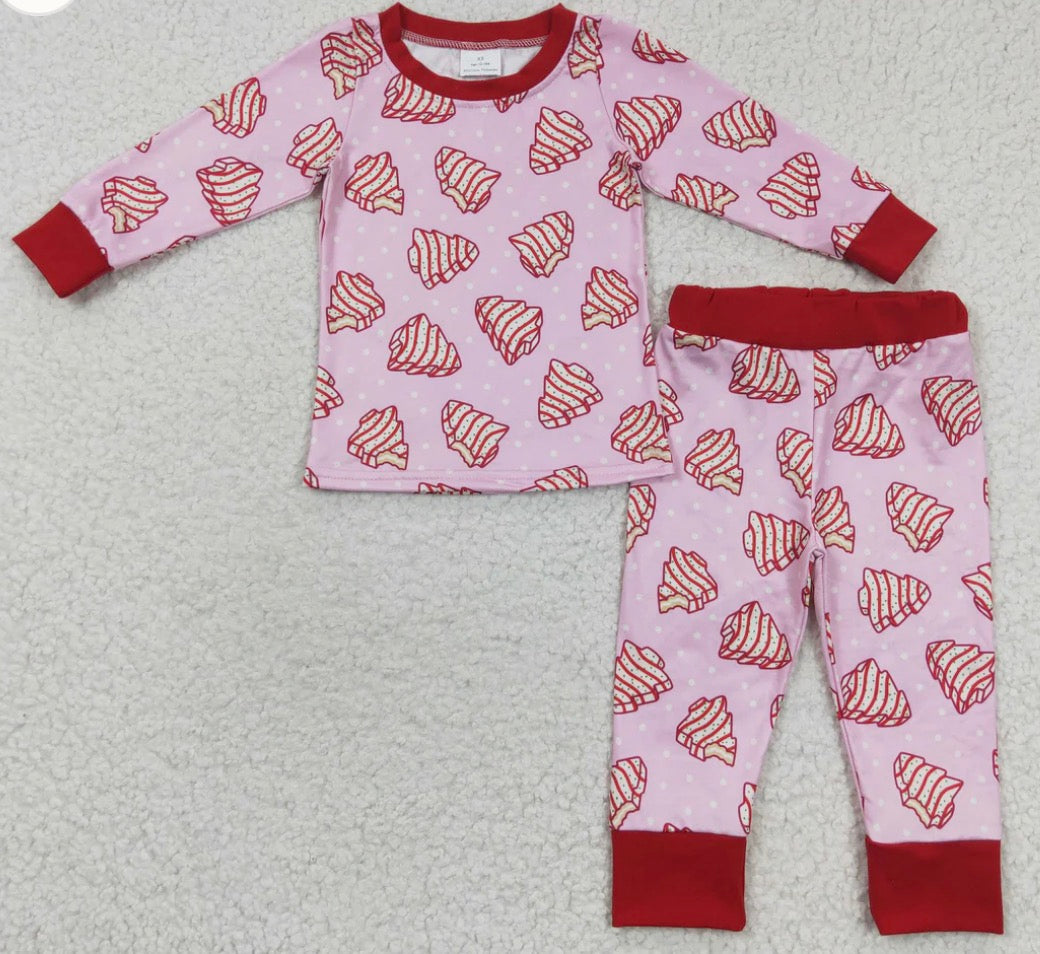 Girls Christmas Tree Cake PJ’s