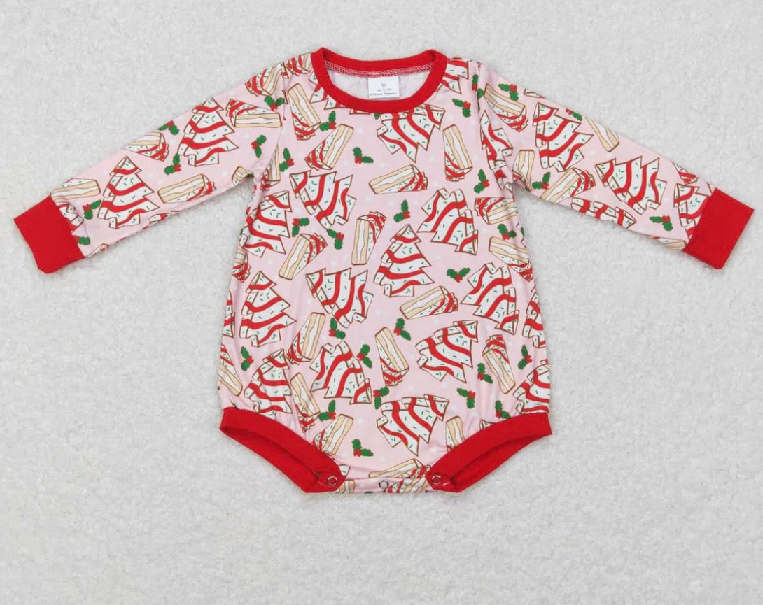 Christmas Tree Cake Bamboo Romper