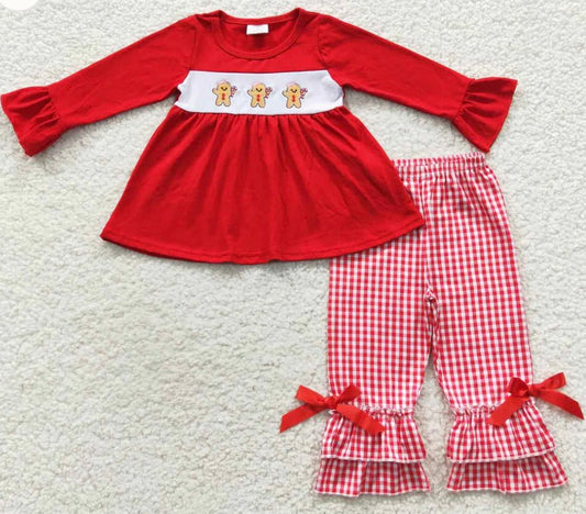 Gingerbread Ruffle Set