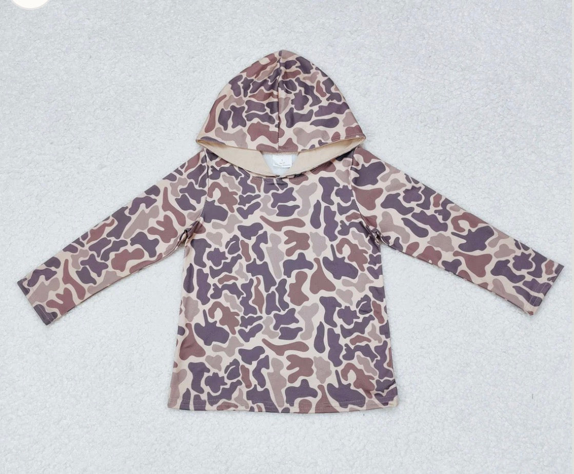 Brown Camo Hoodie