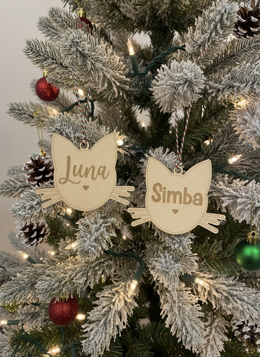 Cat Christmas Ornament